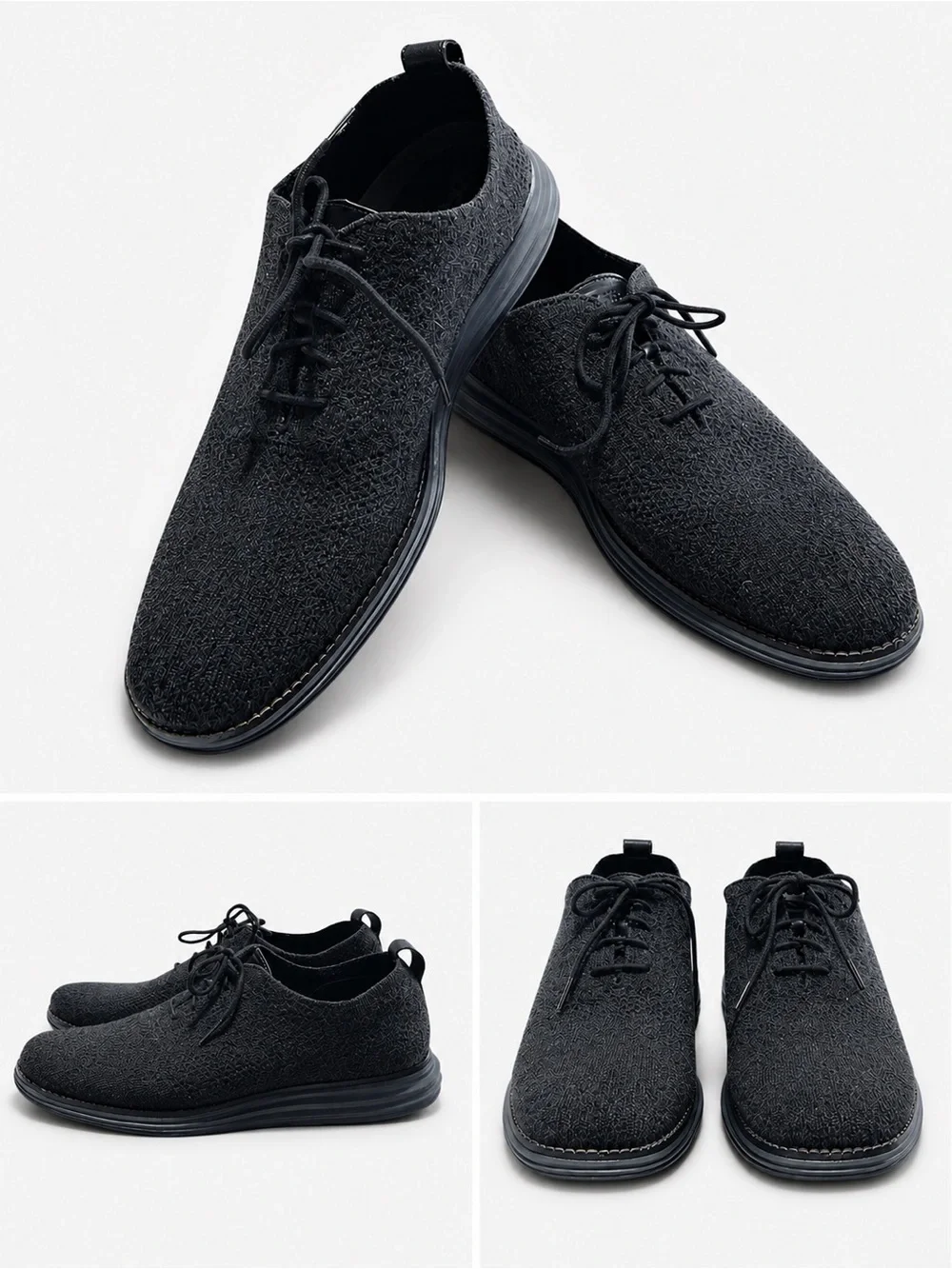Cole Haan Mens Sz 10 ORIGINALGRAND Lace Up Knit Casual Shoes C30689